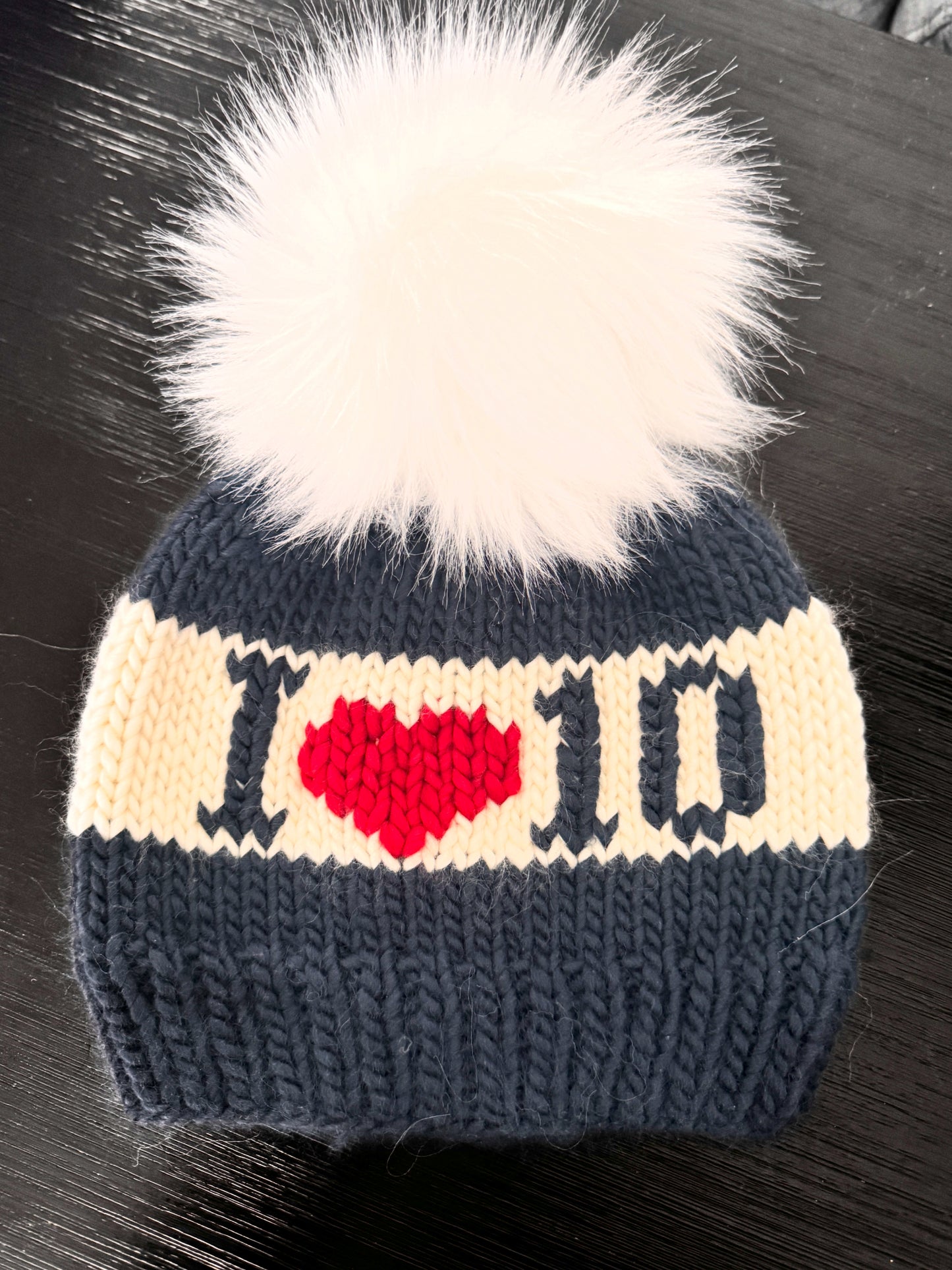 Navy & White “I ❤️ 10”