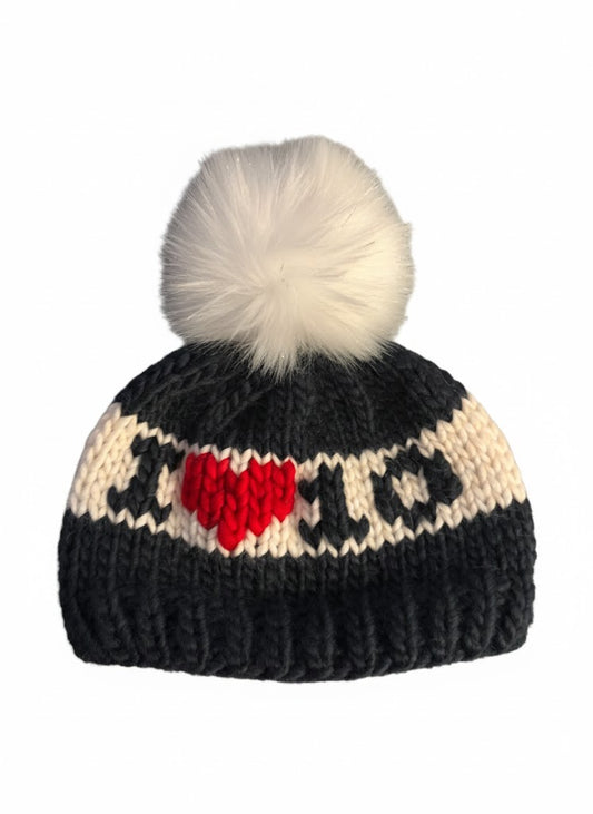 Child Size Navy & White “I ❤️ 10”